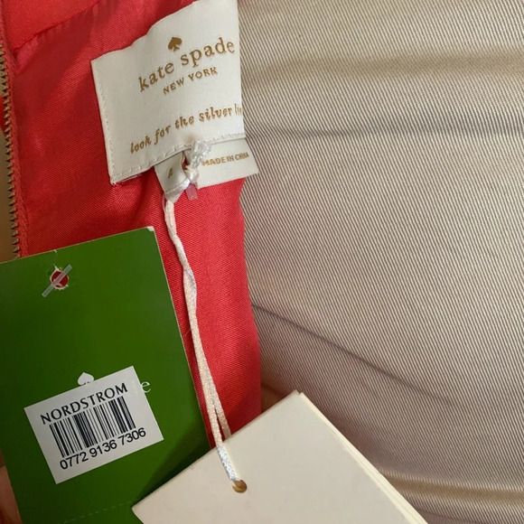 KATE SPADE NWT Mindy Embellished Sheath Dress Coral - Picture 11 of 13